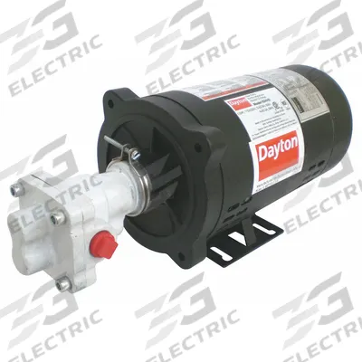 Dayton Rotary Gear Pump: Direct Drive, 1/2 hp Horsepower, 115/230V AC, Cast Iron Body - Direct-Drive Rotary Gear Pumps