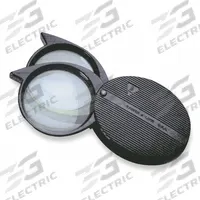 BAUSCH & LOMB Folding Pocket Magnifier: 4X to 9X, 1.1 in/2.5 in Focal Distance, 23 mm Lens Dia (MPN 81-23-64). Key specifications — attr1183285: 2.5 in; attr1183286: 23 mm; attr1183287: 16D to 36D; attr1183296: BAUSCH & LOMB; attr1183291: Folding Pocket Magnifier.