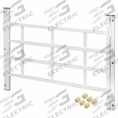 PRIME-LINE Window Security Guard: Hinged, 23 1/2 in to 38 in, 21 1/4 in Ht, 4 Bars - Hinged-Installation Window Security Bars