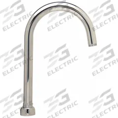 ZURN Spout: AquaSpec®, Spout, Gooseneck, Rigid/Swivel Spout, Brass, Chrome, 5 1/8 in Spout Reach (MPN G67852). Key specifications — Includes: Mounting Nut; Product Type: Spout; Spout Style: Rigid/Swivel; Body Material: Brass; Brand: ZURN.