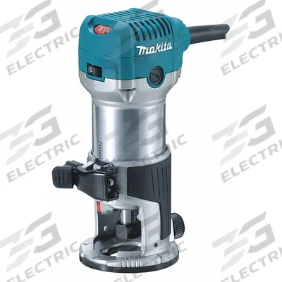 MAKITA Router: Compact, Fixed Base, 1.25 hp, Variable Speed, 30,000 RPM, 1/4 in Collet - Compact Corded Routers