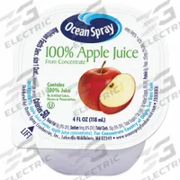 OCEAN SPRAY Juice: Apple, Non-Caffeinated, Cup Beverage Pack, Liquid, 4 oz Net Wt (MPN 720)