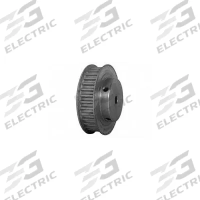 Dayton Timing Pulley: Curvilinear, Fixed, For 9 mm Belt Wd, 34 Teeth, 5 mm Pitch - HTD Section Fixed-Bore Timing Pulleys with Hub