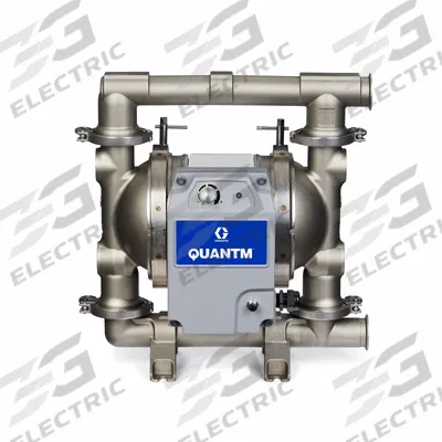 GRACO Electric Diaphragm Pump: Stainless Steel Body, Three Phase, 380-480V AC - FDA-Compliant EODD Pumps