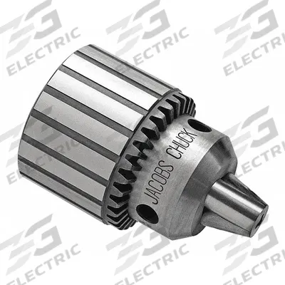 JACOBS Drill Chuck: JT3, 1/8 in to 5/8 in Capacity - Slot-Drive Taper-Mount Keyed Drill Chucks