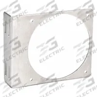 HOFFMAN Fan Bracket: Direct Air at Problem Areas/Gen Air Circulation, Aluminum (MPN ABRKT4). Key specifications — Finish: Mill; Brand: HOFFMAN; Accessory Type: Fan Bracket; Application: Direct Air at Problem Areas; Features: Designed to Provide Easy Mounting of Compact Axial Fans on Enclosure Panels; Material: Aluminum.