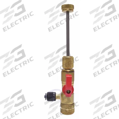 UNIWELD Valve Core Remover: 6 3/4 in Lg, Brass/Stainless Steel - Refrigeration Valve Core Removers