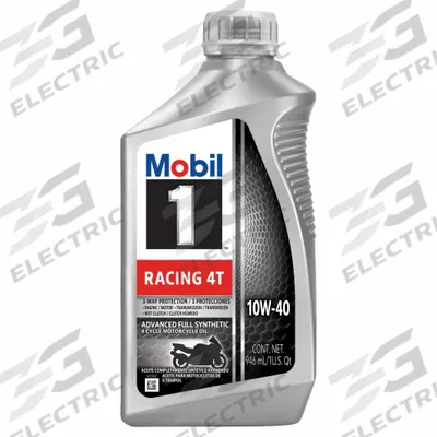 MOBIL Motor Oil: Synthetic, Biodegradable, 1 qt Size, 10W-40 - Gasoline Engine Oil