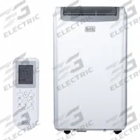 BLACK & DECKER Portable Air Conditioner: 12,000 BTU, 120V AC, Cooling/Heating (MPN BPP08HWTB). Key specifications — Brand: BLACK & DECKER; Voltage: 120V AC.