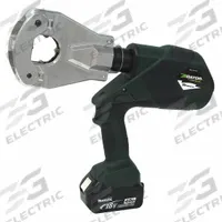GREENLEE Cordless Crimping Tool: 18 V, Dieless Head, 750 kcmil Max Copper, Latching Head, Gator (MPN EK6FTLX11). Key specifications — attr532196: Yes; attr557685: 6 AWG; attr557684: 6 AWG; attr557683: 750 kcmil; attr557682: 750 kcmil; attr532165: Makita 18V LXT; attr532179: Bare Tool; attr532210: Gator.