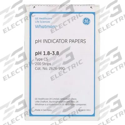CYTIVA WHATMAN pH Indicator Test Strips: 1.8 pH to 3.8 pH, 0.2 pH Resolution - High Precision pH Strips
