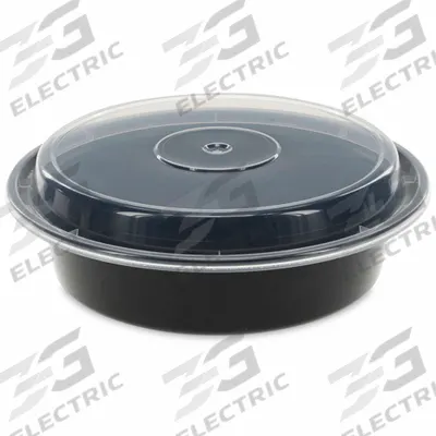 PACTIV Disposable Carry-Out Food Container: Plastic, 1 Compartments, 24 oz Capacity - Microwaveable Containers with Lids