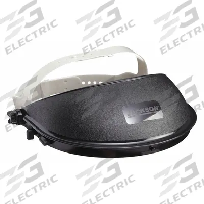 JACKSON SAFETY Face Shield Crown: Polyethylene, Black - Jackson Crowns for Stand-Alone Face Shields