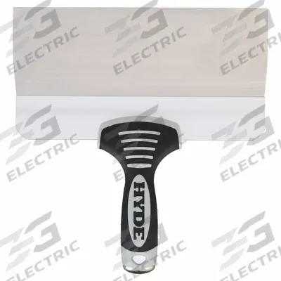 HYDE Taping Knife: Bld. Mat. Stainless Steel, Hdl. Mat. Plastic - Corrosion-Resistant Spreading Tools