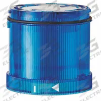 WERMA Tower Light Module: Steady, 115V AC, Blue, 70 mm Overall Dia, 2 5/8 in Overall Ht, 64918012. Key specifications — Brand: WERMA; Compatible with Series: KombiSIGN 71; Lens Color: Blue; Operating Voltage: 115V AC; Manufacturer Part Number: 64918012.