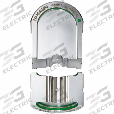 MILWAUKEE Upper and Lower Crimping Die: 4 AWG, U Style Dies, For Use With 2779-22 - Milwaukee Replacement Crimping Dies