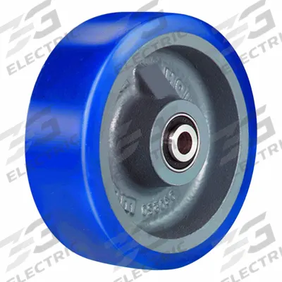 HAMILTON Caster Wheel: 6 in Wheel Dia., 1 1/2 in Wheel Wd, Polyurethane, 680 lb Load Rating - Easy-Roll Polyurethane Tread on Steel Core Wheels