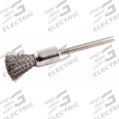 APPROVED VENDOR End Brush: Crimped Stainless Steel, 5/16 in Dia, 0.005 in Fill Dia - Light-Cleaning Brushes for Stainless Steel