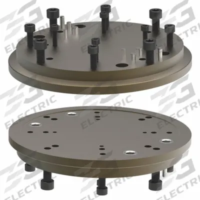DE-STA-CO Cobot Plate: CB-200-R01, 8.79 in Dia. x 0.98 in Ht. - Mounting & Quick-Change Components for Cobotic Tooling