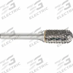 SGS PRO Carbide Bur: Ball-Nosed Cylinder, SC-5, Double Cut, 1/2" x 1" Head, 1/4" Shank (MPN 10276). Key specifications — Trade Number: SC-5; Brand: SGS PRO.