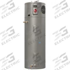 RHEEM Electric Tank Water Heater: 208 to 240V, 80 gal, 2,750 W, Single Phase, 91 in Ht (MPN PROPH80 T2 RH400-15). Key specifications — Phase: Single; Brand: RHEEM; Maximum Recovery Flow Rate: 16 gph @ 90°F.