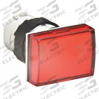 SCHNEIDER ELECTRIC Pilot Light Head: 16 mm Panel Mounting Hole Dia, Red, Smooth, LED, XB6 Series (MPN ZB6DV4). Key specifications — Brand: SCHNEIDER; Compatible Lamp Module Type: Integral LED Module; Compatible with Series: XB6.