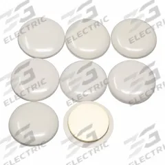 MASTER CASTER Furniture Glides: Plastic, Round, Beige, 1 in Overall Dia, 3/8 in Overall Ht, Straight (MPN 87002). Key specifications — Product Type: Furniture Glides; Shape: Circle; Color: Beige; Attachment Method: Self-Adhesive; Brand: MASTER CASTER; Leg Angle: Straight; Pad Material: Plastic; Product Shape: Round.