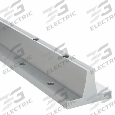 PBC LINEAR Pre-Drilled Linear Shaft Support Rail: 3/4 in Shaft Dia, 24 in Lg, Clear - Pre-Drilled Linear Shaft Support Rails