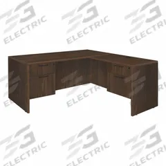 REGENCY Desk: Particle Board, Walnut, 2 Pedestals, 4 Drawers, 60 in Overall Wd, 29 in Overall Ht (MPN LLD6030NW). Key specifications — Desktop Material: Particle Board; Includes Modesty Panel: Yes; Pedestal Location: Double Pedestal; Kit Product Type: Double Pedestal Desk; Desktop Color: Walnut; Brand: REGENCY; Frame Color: Neo Walnut; Frame Material: Particle Board.