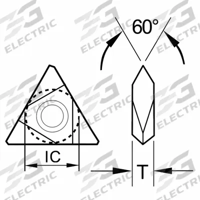 ULTRA-DEX USA Triangle Turning Insert: TNMC-43NV (MPN 913-000-471) - Triangle (T) Indexable Turning Inserts