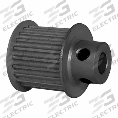 Dayton Timing Pulley: Modified Curvilinear, Fixed, For GT Timing Belt Section - GT Section Fixed-Bore Timing Pulleys with Hub