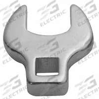 WESTWARD Crowfoot Socket Wrench: Alloy Steel, Chrome, 3/8 in Drive Size, 14 mm Head Size, Rounded (MPN 1EYR5). Key specifications — attr309661: Alloy Steel; attr309662: Chrome; attr324934: WESTWARD.