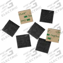 3M DUAL LOCK Hook-and-Loop Fastener: Square, 1 in Overall Wd, 1 in Overall Lg, Self-Mating, Black (MPN SJ4575). Key specifications — Brand: 3M DUAL LOCK; Material: Polypropylene.