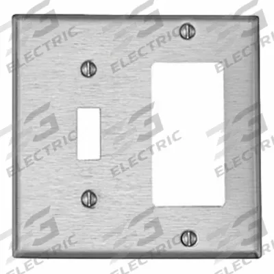LEVITON Wall Plate: Combo, 2 Gang - Combination Wall Plates