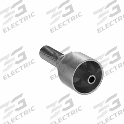 PARKER Hydraulic Crimp Fitting: Steel x Steel, Straight, -4 For Hose Dash Size - Parker Crimp Hydraulic Hose Fittings with Metric Connection