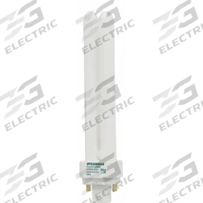 LEDVANCE/ SYLVANIA Compact Fluorescent Bulb: 4-Pin (G24q-3), T4, Fluorescent, 4100K - CFL Double Twin-Tube Plug-In Lamps