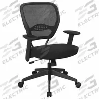 OFFICE STAR Office Chair: Space Seating, Ht, Black, Fabric & Mesh Material, 18 1/2 in Back Ht (MPN 55-7N17-231). Key specifications — attr995518: Space Seating; attr982877: Black; attr982913: Yes; attr982865: Black; attr982870: OFFICE STAR; attr982901: Black.