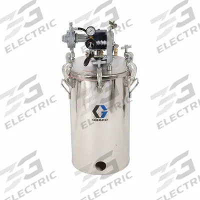 GRACO HIGH PRESSURE TANK AGITATOR: 10 gal Capacity, 100 psi Op Pressure - Max - Paint Pressure Tanks