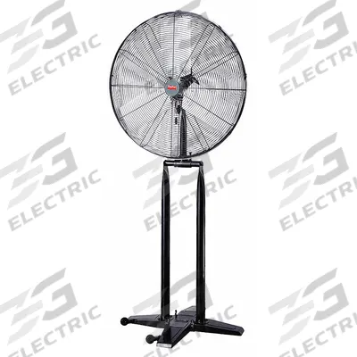 Dayton Portable Fan: 30 in Blade Dia, 2 Speeds, 1/4 hp Motor HP, Oscillating - Standard Industrial Pedestal Fans