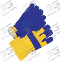 BDG Leather Gloves: Premium, Work Glove, Cowhide, Wing Thumb, Safety Cuff, Acrylic, Acrylic, 1 PR (MPN 30-9-428A). Key specifications — Brand: BDG.