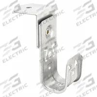 B-LINE BY EATON J-Hook: Screw-On with Locking Latch, 1 1/4 in Max. Bundle Dia., Galvanized Steel (MPN BCH21-RB). Key specifications — Material: Galvanized Steel; Mounting: Horizontal Mount; Includes Locking Latch: Yes; Color: Silver; Brand: B-LINE BY EATON; Mounting Location: Threaded Rod; Mounting & Attachment (subhead): Screw-On with Locking Latch.