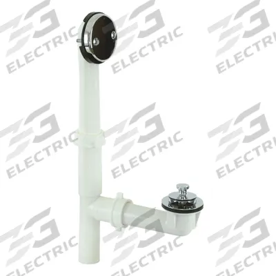APPROVED VENDOR Lift and Lock Bath Waste: Plastic, Chrome-Plated, 1 1/2 in Fits Drain Size - Bathtub Drain & Overflow Kits