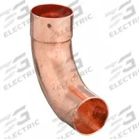 NIBCO Sweat Fitting Elbow: 3/8 in CTS x 3/8 in CTS, FTG x FTG, Wrot Copper (MPN 6072LT 3/8)