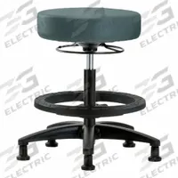 Stool: Vinyl, Ht Range 19 3/4 in to 27 3/4 in, 17 in Seat Wd, 17 in Seat Dp, 5 Glides, 0 Casters (MPN BR-VMBSO-RG-BF-RG-8546). Key specifications — Brand: APPROVED VENDOR; Foot Support: Yes; Base Material: Fiberglass; ESD-Safe: Not ESD Safe; Number of Casters: 0.