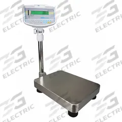 ADAM EQUIPMENT Industrial Bench Scale: 11 7/8 in x 15 3/4 in, 35 lb Wt Capacity - Imperial (MPN GBK 35a). Key specifications — Connection Ports: RS-232; Readability: 1 g/0.002 lb; Brand: ADAM EQUIPMENT; Weighing Surface Material: Stainless Steel.