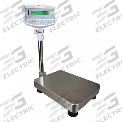 ADAM EQUIPMENT Industrial Bench Scale: 11 7/8 in x 15 3/4 in - Bench Scales with Column-Mounted Indicator