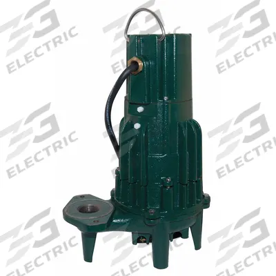 ZOELLER Effluent Pump: 2 hp, 230V AC, Single Phase, 45 gpm Flow Rate @ 10' of Head - General Purpose Effluent Pumps