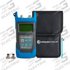 JONARD TOOLS Optical Power Meter: Passive Optical Network Power Meter, BPON/EPON/GPON, FC/SC, FC/SC (MPN PON-50). Key specifications — Product Type: Optical Network Power Meter; Includes: Carrying Case; Manufacturer Part Number: PON-50; Adapters Included: FC; Brand: JONARD TOOLS; Features: Shatter-Resistant Sleeve; Testing Functions: Optical Power Measuring; _Wavelengths: 1310 nm, 1490 nm, 1550 nm.
