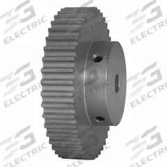DAYTON Timing Pulley: Curvilinear, Fixed, For 9 mm Belt Wd, 44 Teeth, 5 mm Pitch, Aluminum (MPN 44-5M09-6A4). Key specifications — Brand: DAYTON; Finish: Clear Anodized; For Belt Series: Powerhouse®.