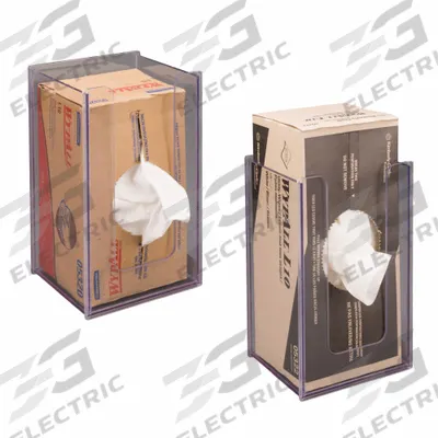 POLTEX Lab Wypall Holder: 5 1/4 in Overall Wd, 10 in Overall Ht, 5 7/8 in Overall Lg - Lab Storage Bins